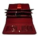 Mundi File Master Womens RFID Blocking Wallet Clutch Organizer With Change Pocket (Red)
