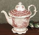 Elegant Red Toile...