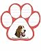 Basset Hound Dog Paw Magnetic Note Pads