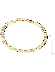 8.5" 6mm Anchor Chain Bracelet in 14k Yellow Gold