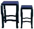 Tall Wooden Stand set - black