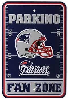 PARKINGFANZONE NEW ENGLAND PATRIOTS HELMET FAN ZONE PARKING SIGN national football r07d3p41a league vo5hm026 NFL american ball helmet game fan funs