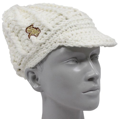New Era Chicago White Sox Ladies White Gold-Spun Visor Beanie