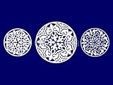 Wallmonkeys Peel and Stick Wall Decals - Arabic, Eastern Style Circular Pattern, Design Element - 60