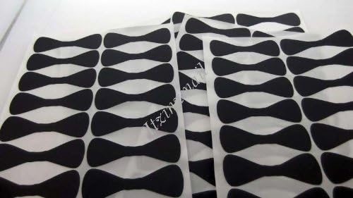 2 1/2" Black Bow Tie Stickers 60 ct Heavy Card Stock Easy Peel and Stick Sheets