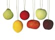 24-Piece Club Pack of Beaded Sugared Fruit Decorative Christmas Ornaments