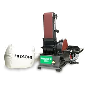 Click here to buy Hitachi SB10YI 4 by 8 inch Belt Disc Sander with Dust Collection by Hitachi.