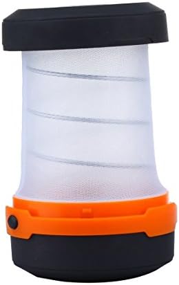 Camping Lantern Portable Collapsible Flashlight Led, Waterproof, Lightweight Also for Home, Garden,outdoor (Orange)