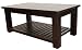 Homescapes Mangat Rectangular Coffee Table , 100% Mango Wood Furniture, Walnut Shade. 110 x 60 x 45 cm With a Storage Shelf