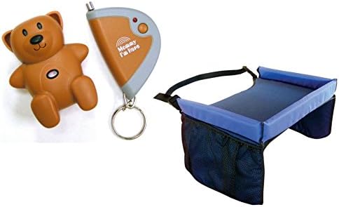 Mommy I'm Here Child Locator with Travel Snack Tray, Brown