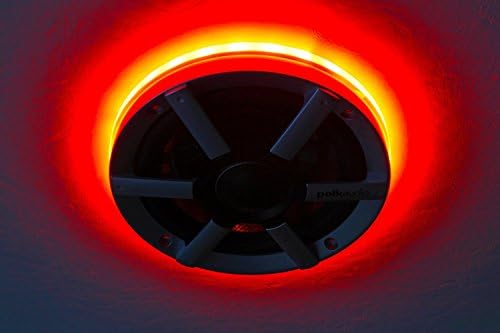 KingPin Tower Speakers KPPA6Ring-2-R - For Polk Audio 6.5" Speakers - Red (Pack Of 2)