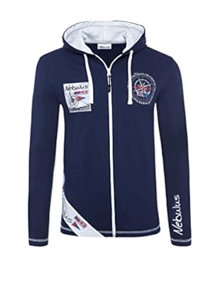 Nebulus Sudadera con Cierre Match (Azul Marino)