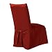 Sure Fit Cotton Duck Long Dining Room Chair Slipcover - Claret