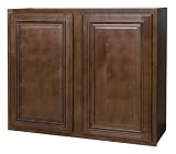 All Wood Cabinetry W3630-HCG 36-Inch Wide by 30-Inch High, Factory Assembled - Ready to Install All Wood Kitchen Cabinet, Heritage Chocolate Glaze Maple