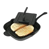 Heuck 33034 Pre-Seasoned Cast Iron 11 Inch Panni Set, Black