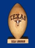 Texas Longhorns Solid Maple Wood Laser Engraved Football NCAA College Athletics