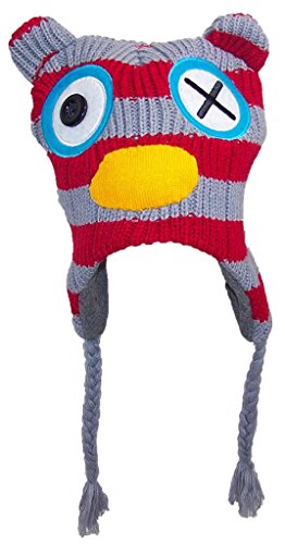 Best Winter Hats Adult/Teen Knit Cartoon Animal Ear Flap Hat (One Size) - Owl