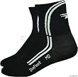 DeFeet AirEator Deline Sock: Black/White; MD