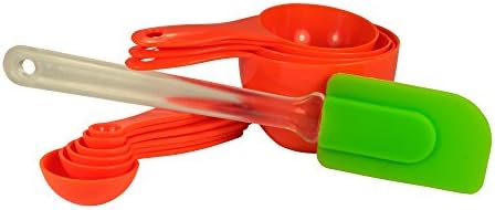 Silicone Spatula - Measuring Cups and Measuring Spoons - 11 Piece Combo Set - High Quality Deluxe Set for Liquids and Dry Ingredients - Perfect Kitchen Gadget - Great for Cooking and Baking