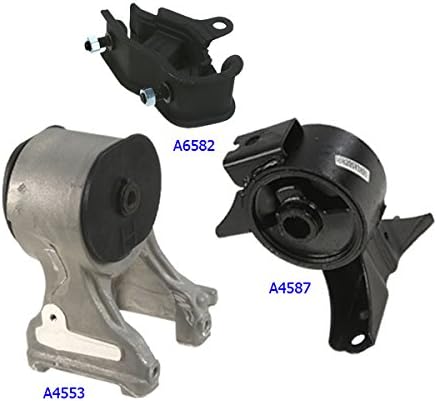 MaxBene Fits: 2005-2007 Honda Odyssey 3.5L VTEC Engine Motor &amp; Trans Mount 3PCS 50810-SHJ-A00, 50820-SHJ-A03, 50805-S87-A80, 9431, 9415, 8898