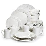 Pfaltzgraff Everyday Lido Beach Dinnerware Set, 45 Piece, Service for 8 with Serving Pieces