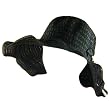 New Cotton Packable Sun Beach Floppy Ribbon Braid Hat Black - Small / Medium