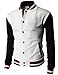 H2H Mens Slim Fit Cotton Varsity Baseball Bomber Jacket Of Various Styles