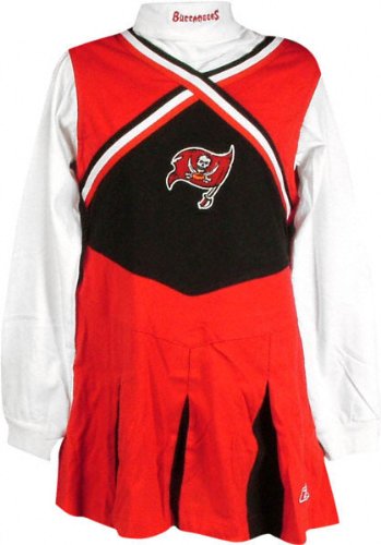 Tampa Bay Buccaneers Girls Youth Cheerleader Outfit w/ Turtleneck