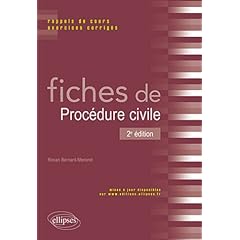 Fiches de proc�dure civile rappels de cours & exercices corrig�s