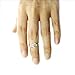 925 Sterling Silver Deer Adjustable Knuckle Antler Ring 1.4g