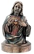 Sacred Heart of Jesus Bust Sculpture (L: 4" x W: 4" x H: 6", 2.36 lbs.)
