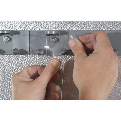 Aleco Energy-Saving PVC Strip Doors with MaxBullet Hardware - 8Ft. x 8Ft., Model# 455036