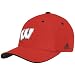 adidas Wisconsin Badgers Cardinal Basic Logo Flex Fit Hat