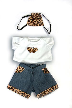 410TsoNY9BL 20059 Leopard Butterfly Clothes for 14   18 Stuffed Animals and Dolls