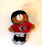 Calgary Flames Musical Plush Pull Down Bear Baby Toy