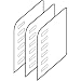 Tier Drop Topper, Additional Dividers (set Of 3) Black BLACK