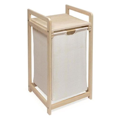 Hamper Storage Unit with Drawer - Natural