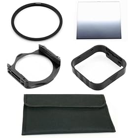 77mm Ring Adapter+Gradual ND2 Filter+Holder+Hood+4 Pocket Pouch for Cokin P NEW