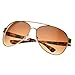 SWG Eyewear Premium Sunglasses UV400 Gold Frame Fashion pilot Amber Gradient Lens