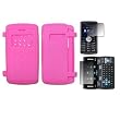 Hot Pink Silicone Gel Skin Cover Case + LCD Screen Protector for LG enV3 VX9200