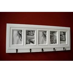 Wandgarderobe Garderobe Bilderrahmen Hakenleiste wei� Haken