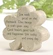 Pack of 6 Faithstones Shamrock Shaped "Wishes" Irish Stones 3"