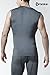 CLSL TM-V15-BKRZ_Medium Tesla Men's Cool Dry Compression Muscle Tank Baselayer V Neck Sleeveless V15