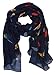 Peach Couture Pretty Vintage Finch Bird All-Over Print Light Sheer Scarf