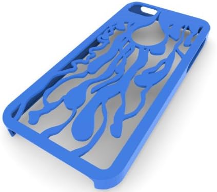 3D Printed Blood Rivulets iPhone 5 Case, Blue