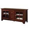 King's Brand E002 Wood Plasma TV Console Stand Entertainment Center 