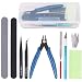 Rustark 9Pcs Model Tools Kit Hobby Building Tools Craft Set for Basic Model Building, Repairing and Fixing