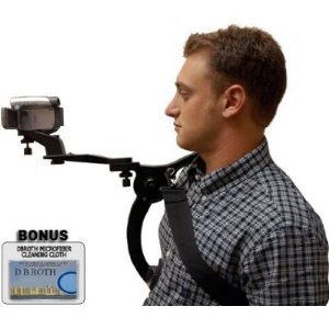 Hands Free Camcorder Shoulder Stabilizer With Carrying Case For The Sony MHS-FS3, FS2, FS1 Camcorder