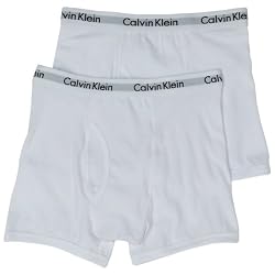 Calvin Klein Boy's Classic White Boxer Brief 2-pack