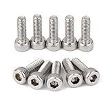 【ノーブランド品】M4x12　A2　ステンレス製　ネジ　六角　キャップ　ヘッド　ソケット　アレン　キー　ボルト　10個